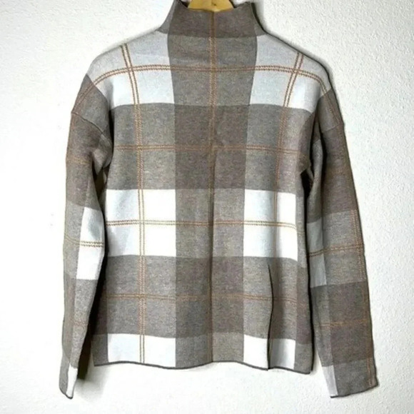 Rachel Zoe NWT plaid cashmere sweater size Small - Picture 2 of 6